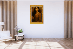 Golden Grace – Portrait of a Woman Realistic Handcrafted Oil Painting - Image 3