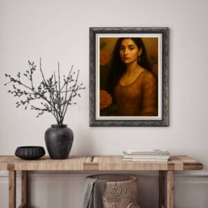 Golden Grace – Portrait of a Woman